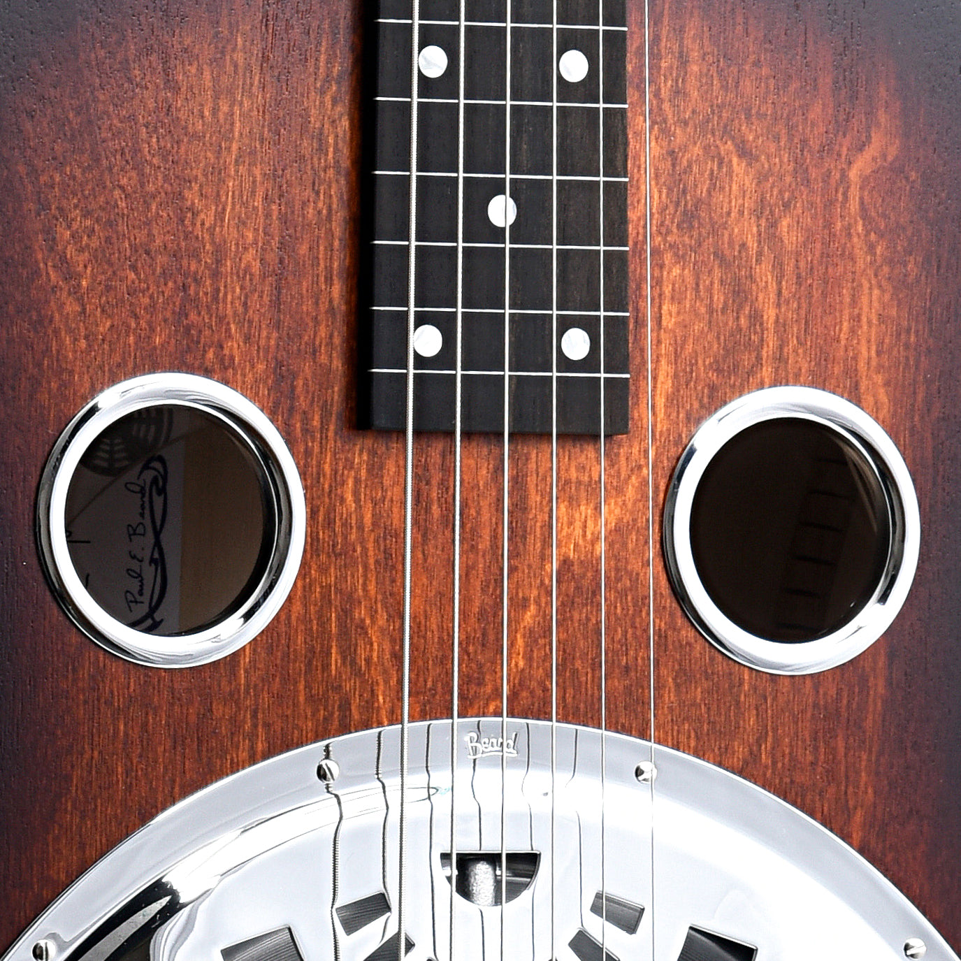 Image 4 of Beard Josh Swift Standard Squareneck & Case, Tobacco Sunburst - SKU# BJSSTD-TSB : Product Type Resonator & Hawaiian Guitars : Elderly Instruments