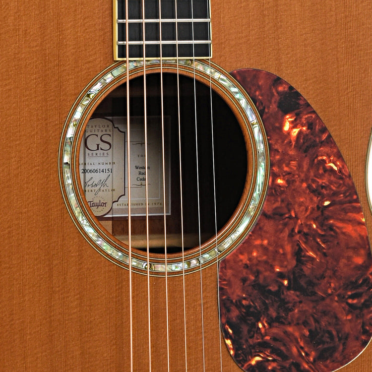 Sound hole of Taylor GS