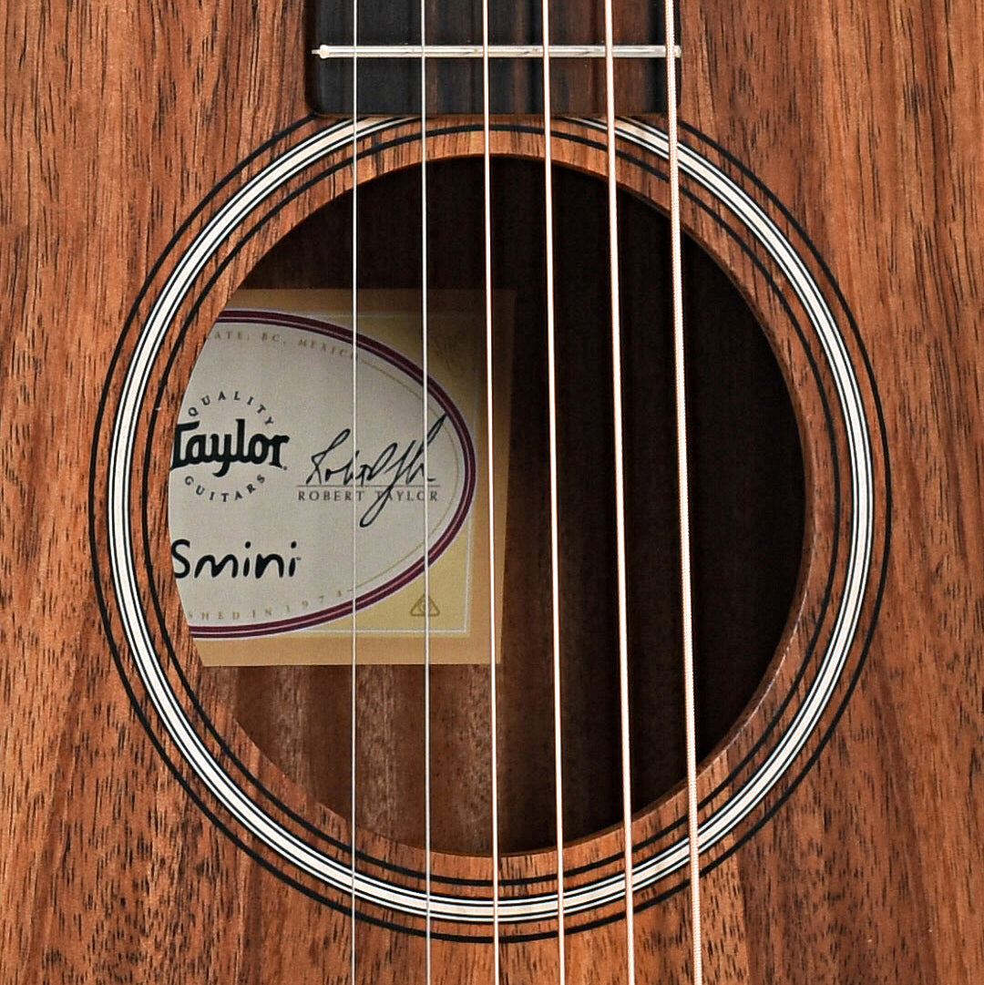 Image 5 of Taylor GS Mini-e Koa 6-String Acoustic Guitar & Gigbag, Left Handed- SKU# GSMINIEKLH : Product Type Flat-top Guitars : Elderly Instruments