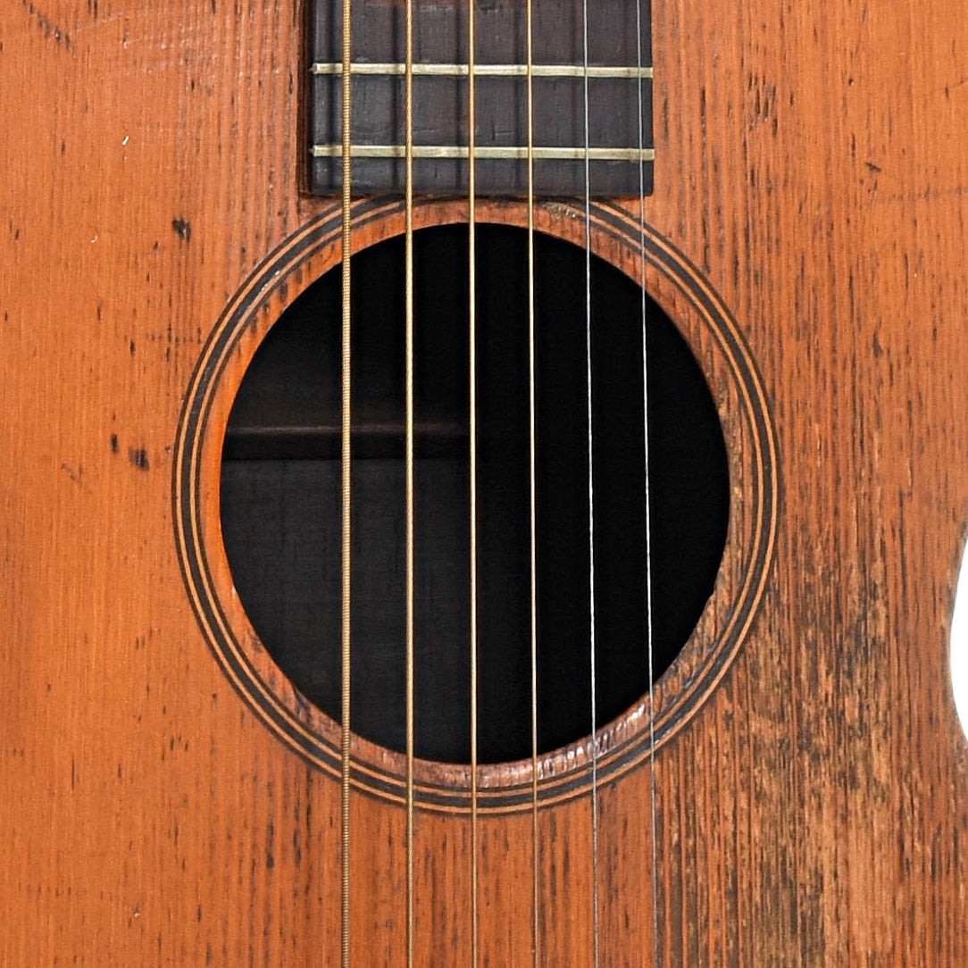 Soundhole of Mighty Mite Acoustic Guitar