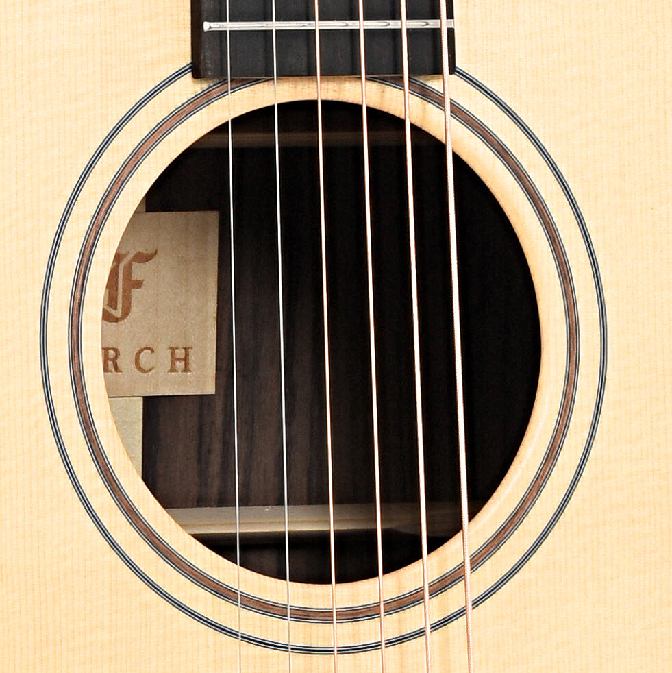 Soundhole of Furch Green D-SR L Acoustic Guitar