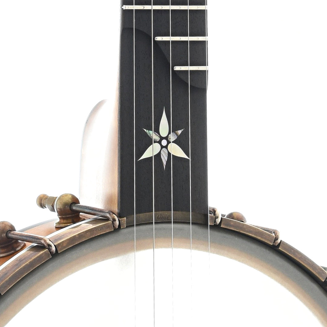 Image 4 of Ome Flora 11" Openback Banjo & Case, Curly Maple - SKU# FLORA-CMPL11 : Product Type Open Back Banjos : Elderly Instruments