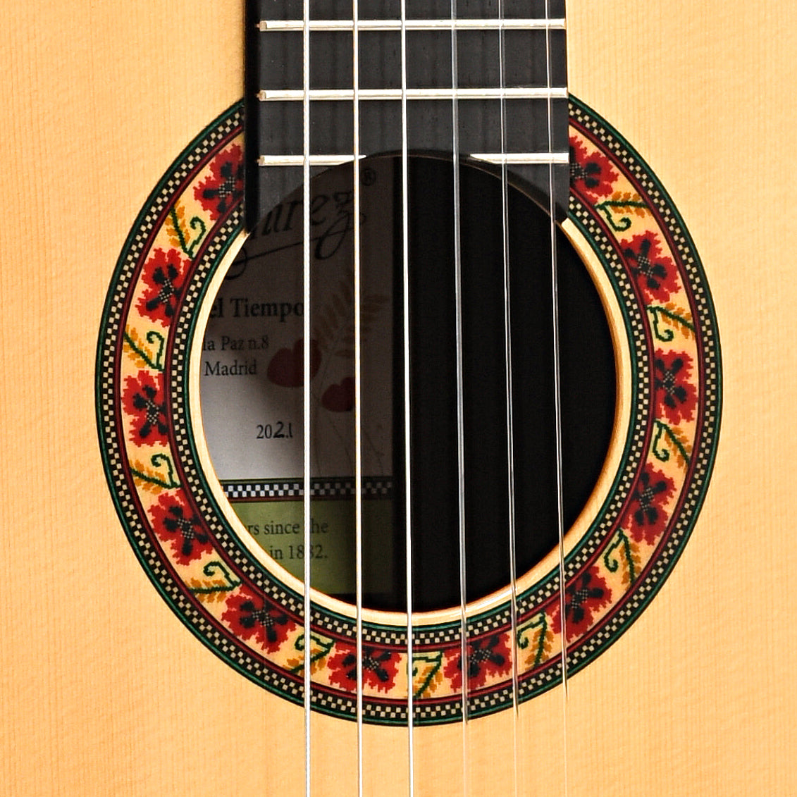 Image 5 of Jose Ramirez Guitarra Del Tiempo Classical Guitar and Case, Spruce Top Model - SKU# RAMDELTS : Product Type Classical & Flamenco Guitars : Elderly Instruments