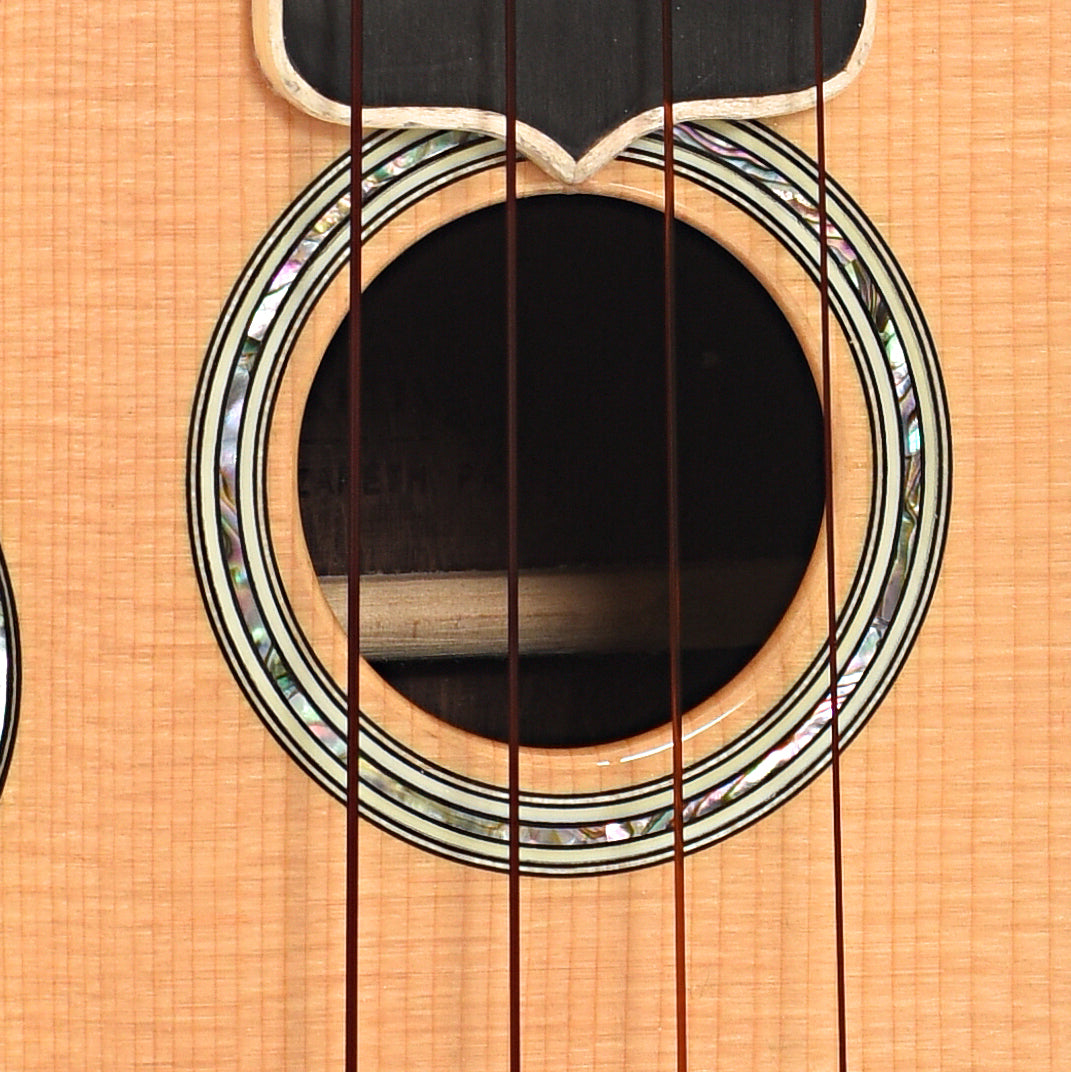 Sound hole of Martin Style 5 Custom Ukulele