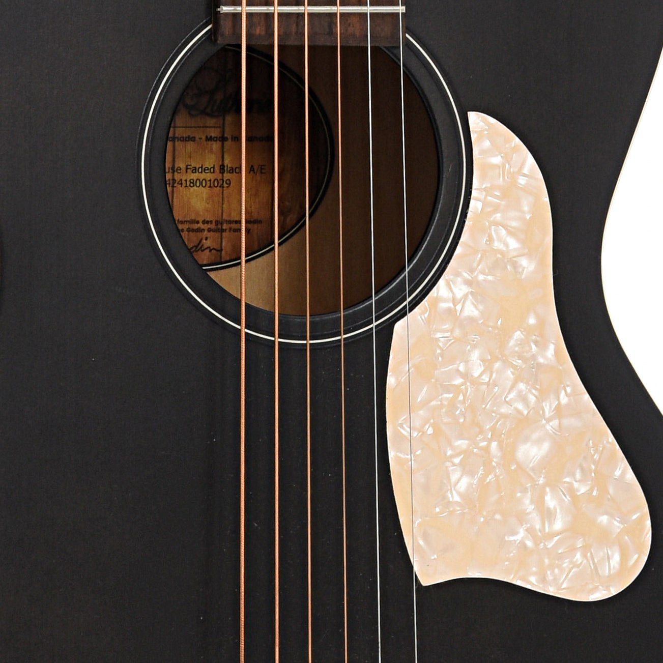 Soundhole of Art & Lutherie Roadhouse Faded Black A/E