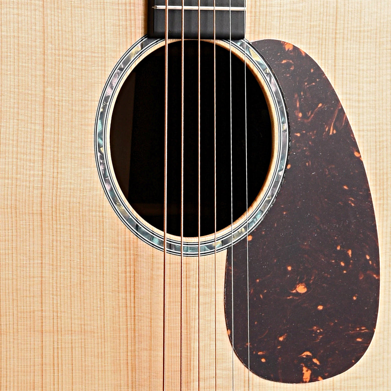 Soundhole and Pickguard of Martin D-13E Ziricote Guitar 