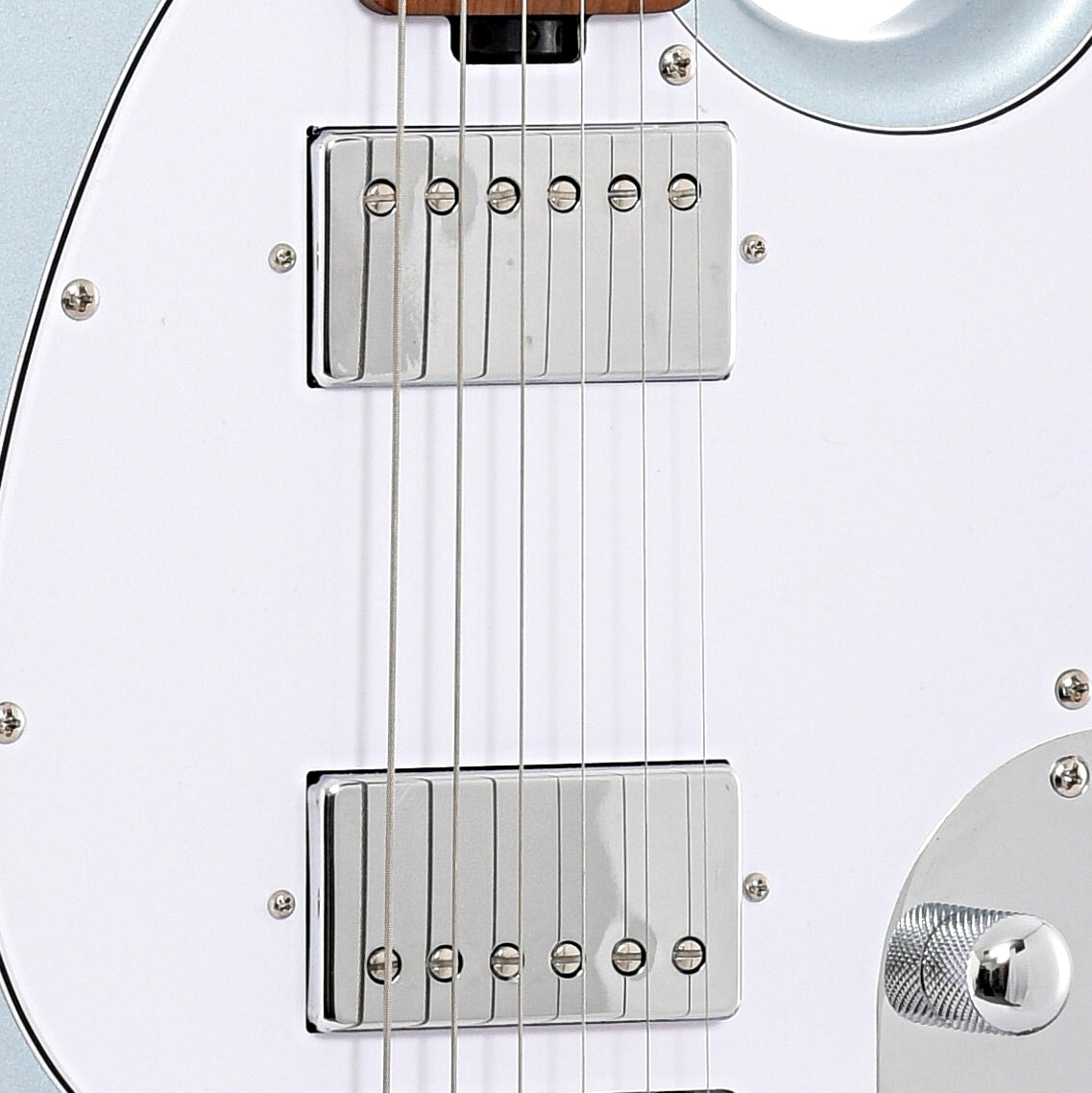 Image 5 of Sterling by Music Man Stingray SR50 Electric Guitar, Firemist Silver- SKU# SR50-FS : Product Type Solid Body Electric Guitars : Elderly Instruments
