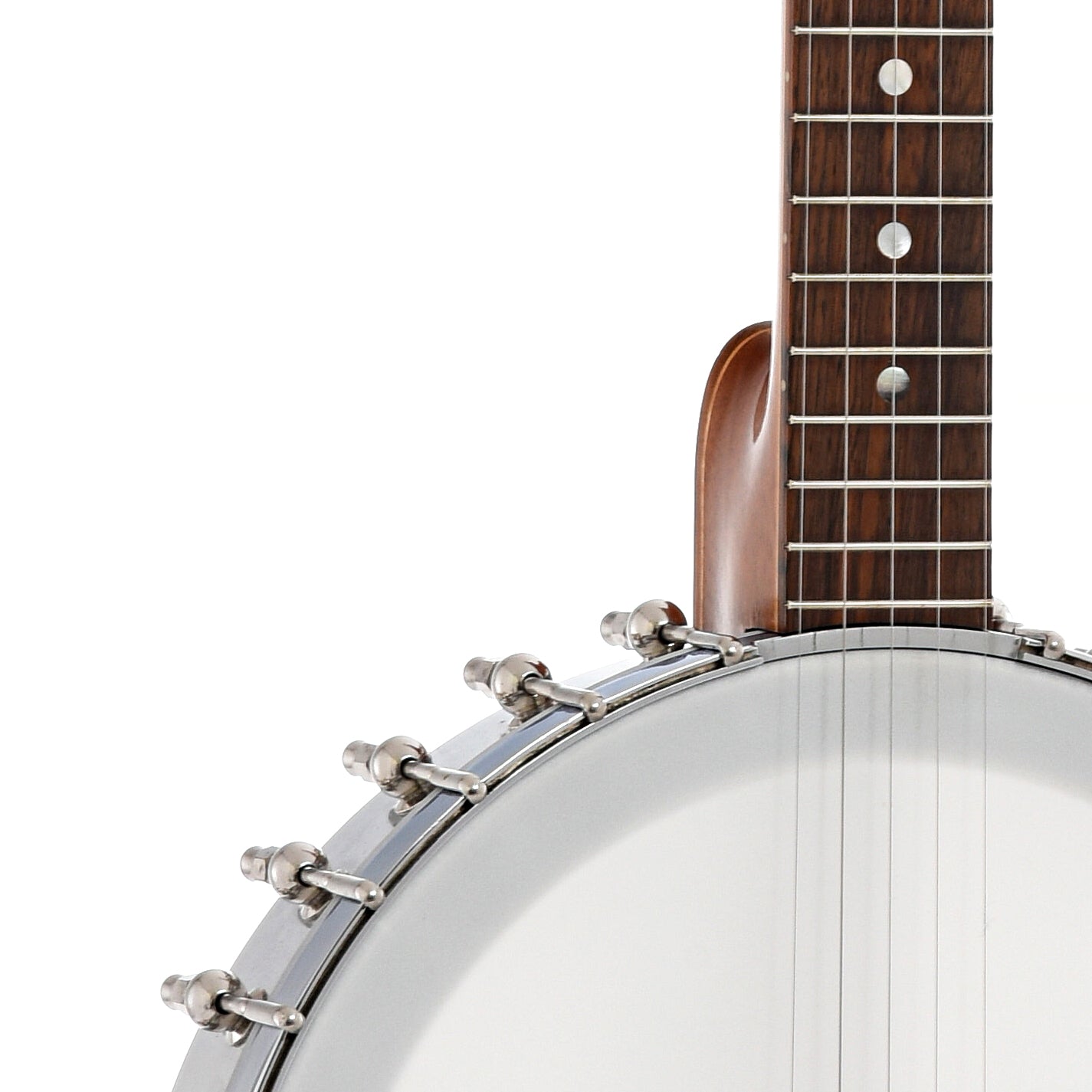 Fretboard and body join of Ode Model 33 Extra Longneck Banjo