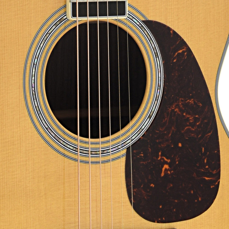Soundhole and Pickguard of Martin J-40 Guitar 