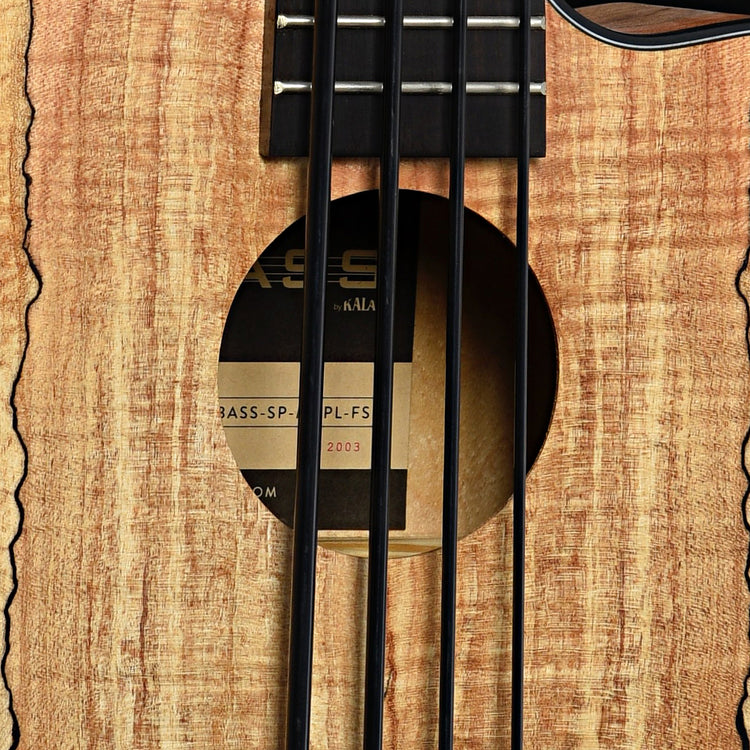 Image 4 of Kala U-Bass Spalted Maple Fretted Mini-Bass - SKU# UBSMPL : Product Type Acoustic Bass Guitars : Elderly Instruments