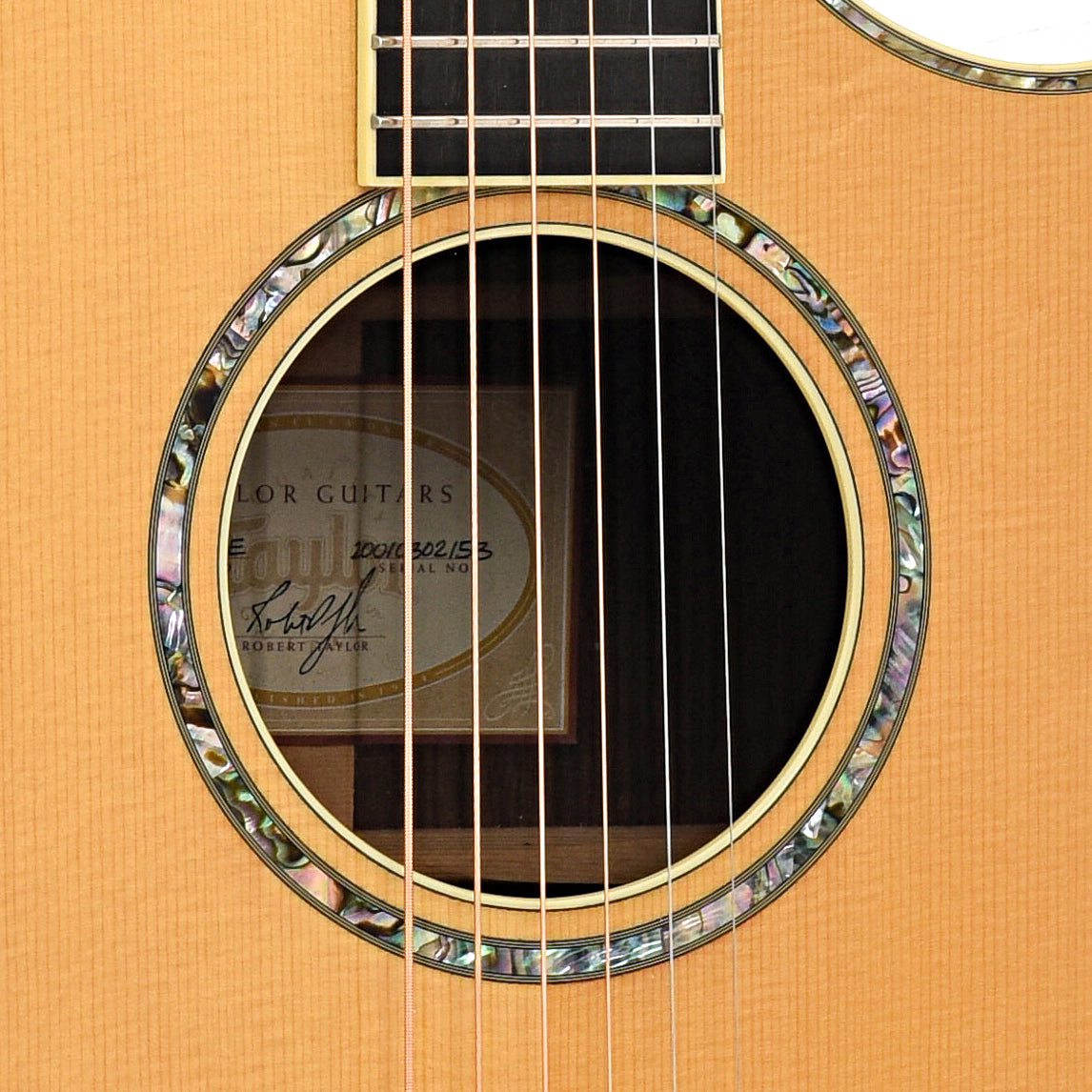 Sound hole of Taylor 914ce Acoustic 