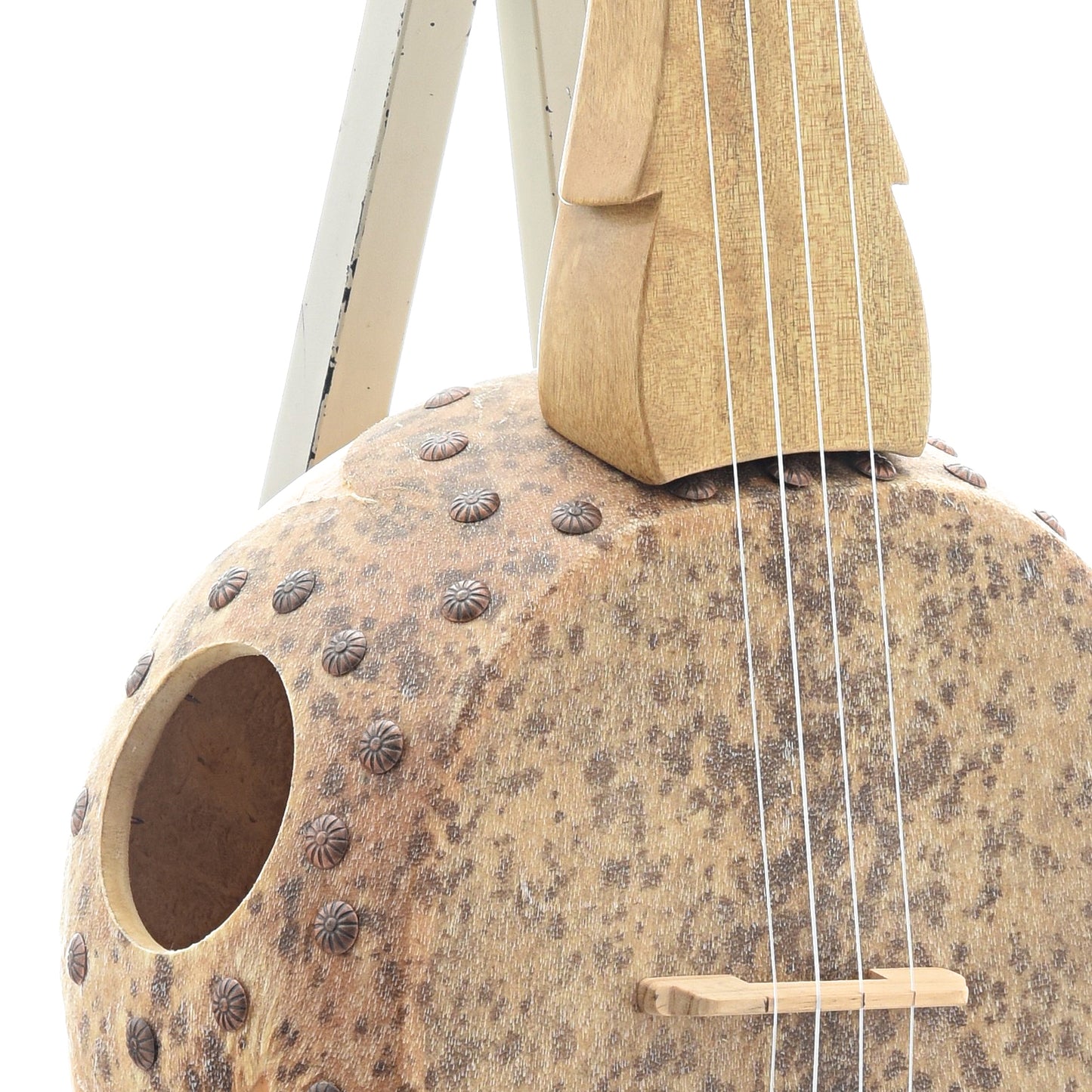 Image 4 of Menzies 4-String Fretless Gourd banjo, #403 - SKU# MGB4-403 : Product Type Other Banjos : Elderly Instruments