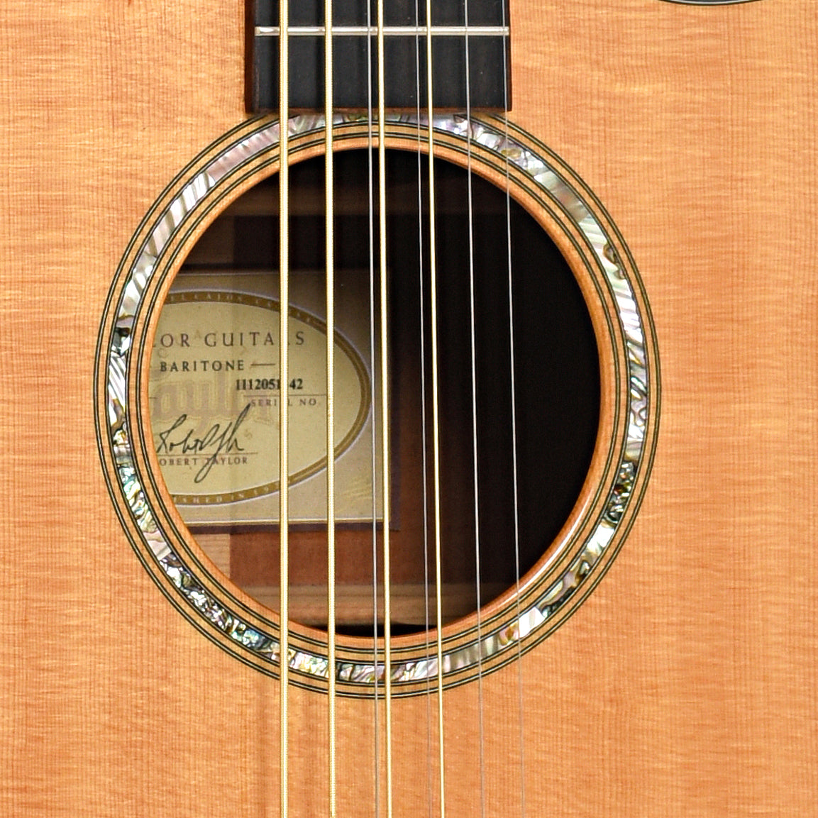 Sound hole of Taylor GT8 Baritone Acoustic 