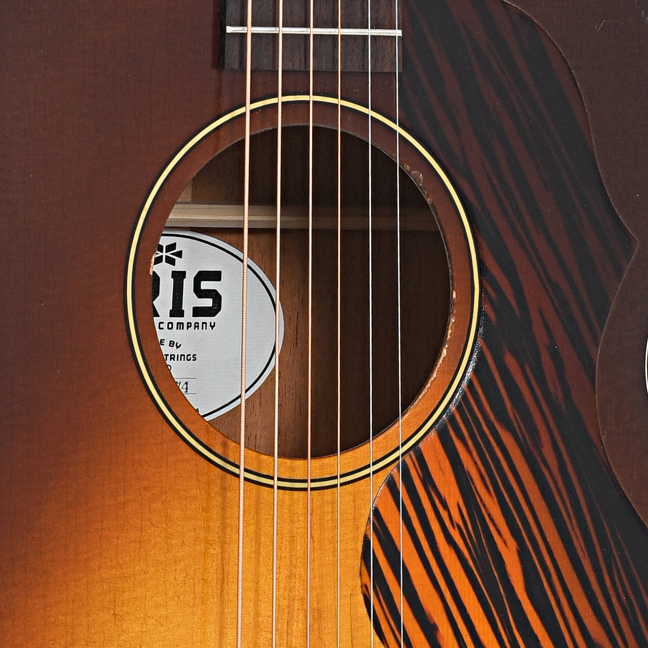 Iris Guitar Company AB Burst Relic Wide-Nut Small Jumbo Acoustic Guitar