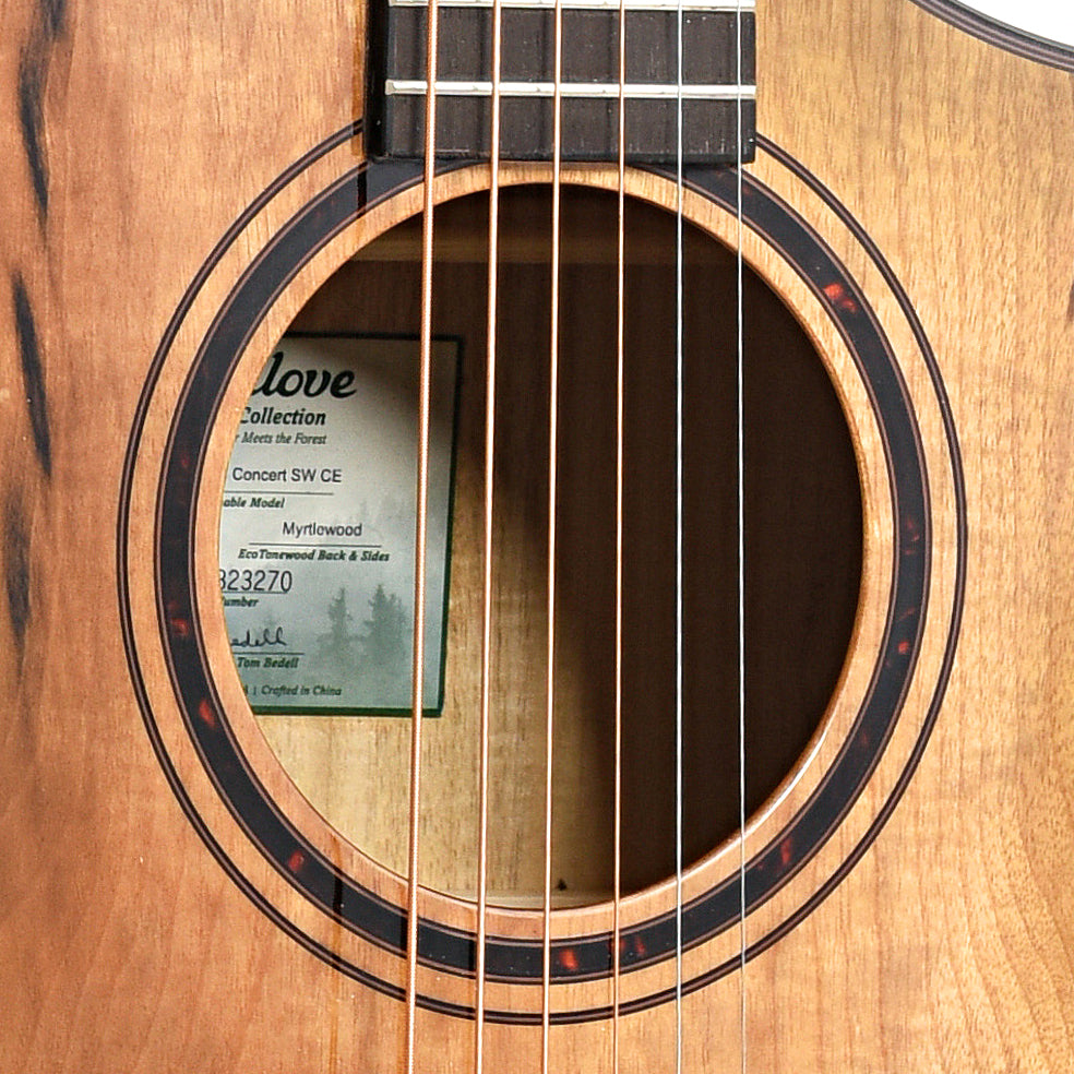 Image 5 of Breedlove Pursuit Exotic S Concert Sweetgrass CE Myrtlewood-Myrtlewood Acoustic-Electric Guitar - SKU# BPEX-CTSG : Product Type Flat-top Guitars : Elderly Instruments