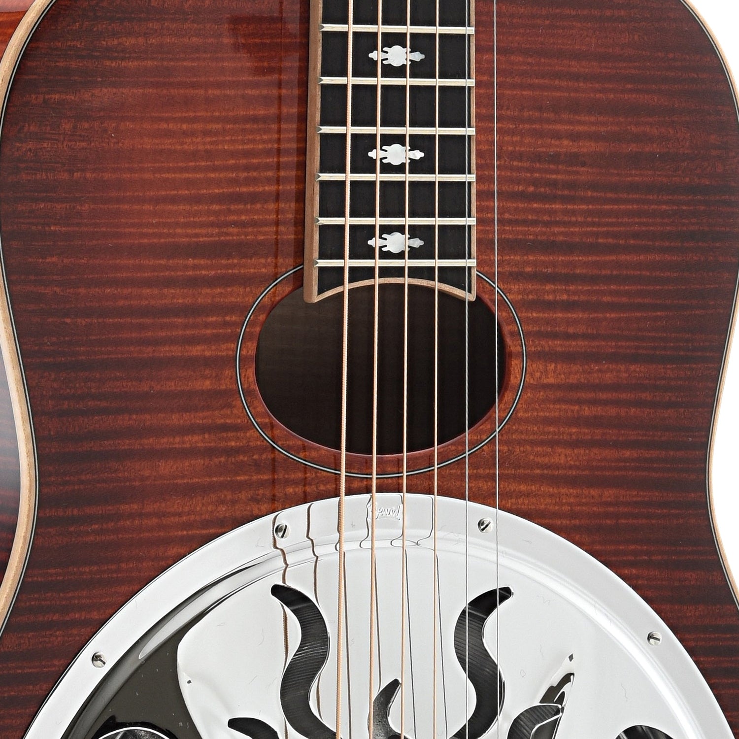 Image 4 of Beard Odyssey E Maple & Case, Amber Sunburst - SKU# ODY1 : Product Type Resonator & Hawaiian Guitars : Elderly Instruments
