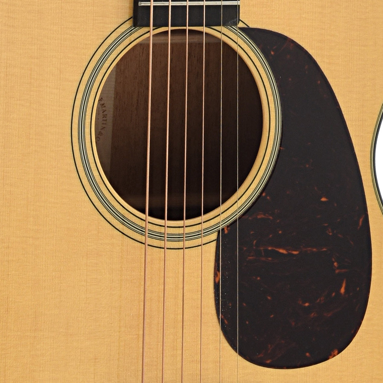 Soundhole and Pickguard of Martin 00-18 Guitar