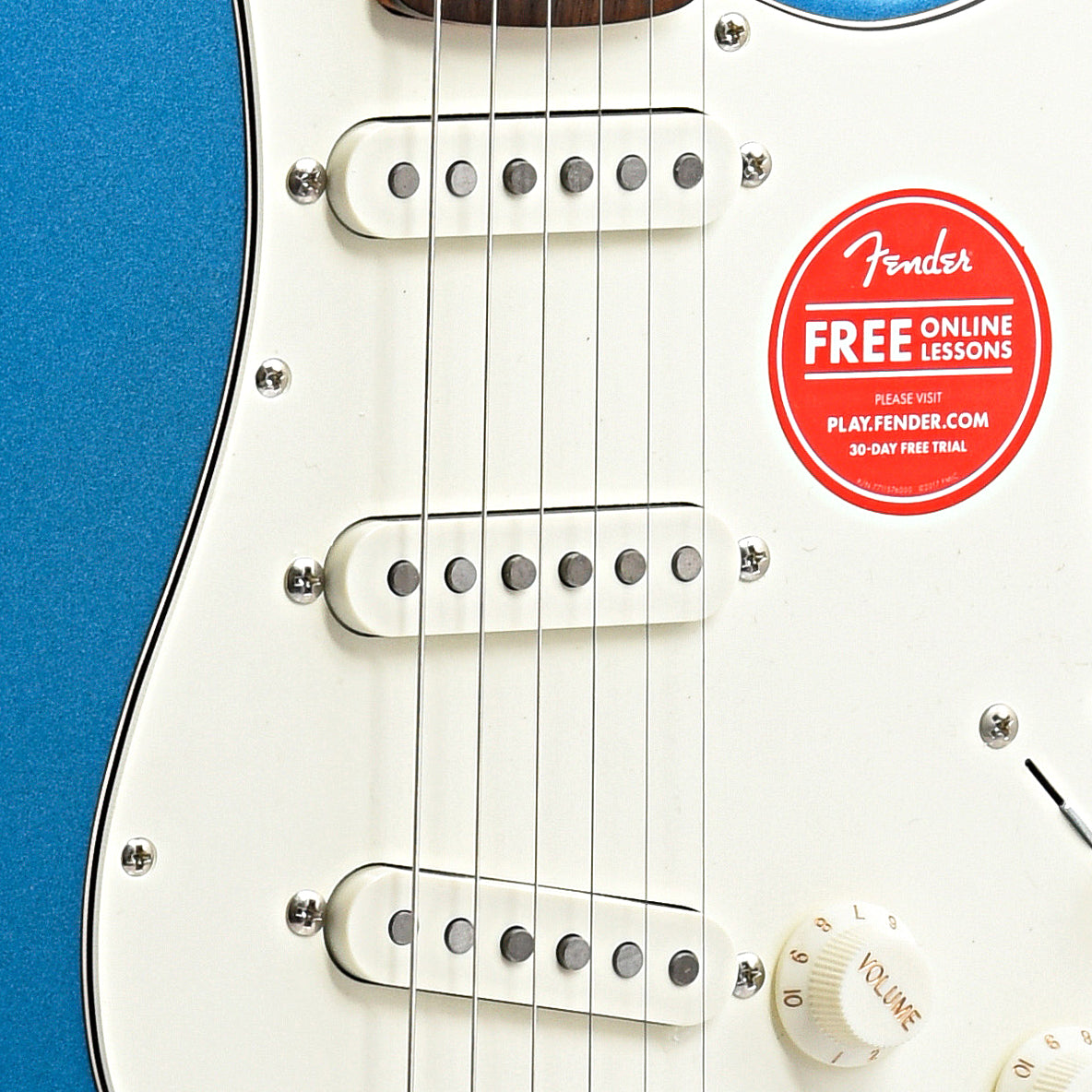 Image 6 of Squier Classic Vibe '60s Stratocaster, Lake Placid Blue - SKU# SCVS6-LPB : Product Type Solid Body Electric Guitars : Elderly Instruments