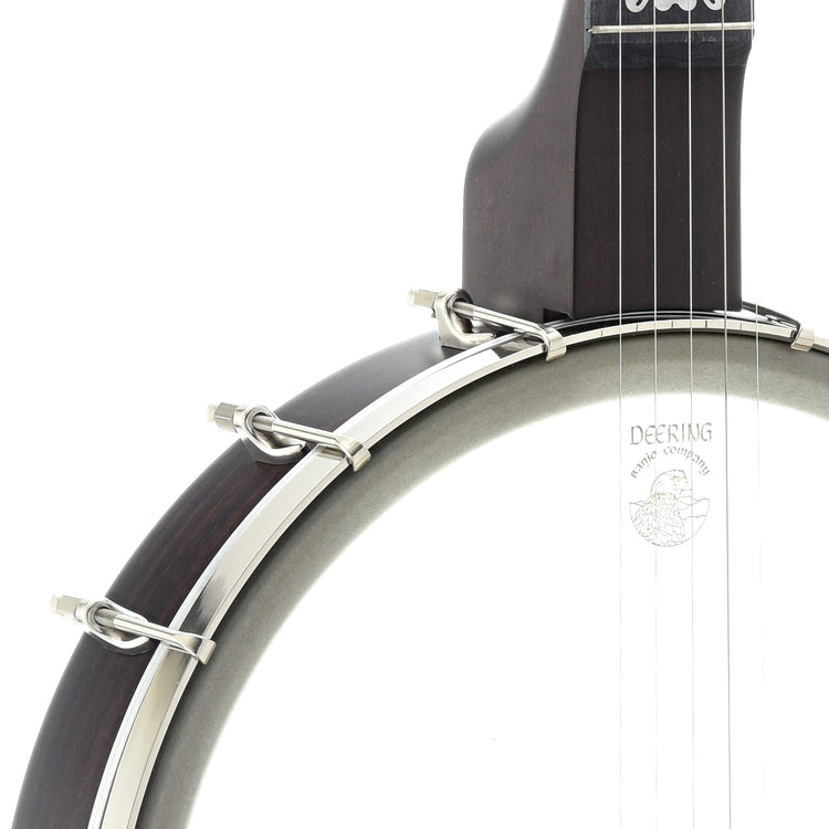 Image 4 of Deering Lefthanded Artisan Goodtime Americana with Scoop - SKU# AGOOD12SCOOPL : Product Type Open Back Banjos : Elderly Instruments