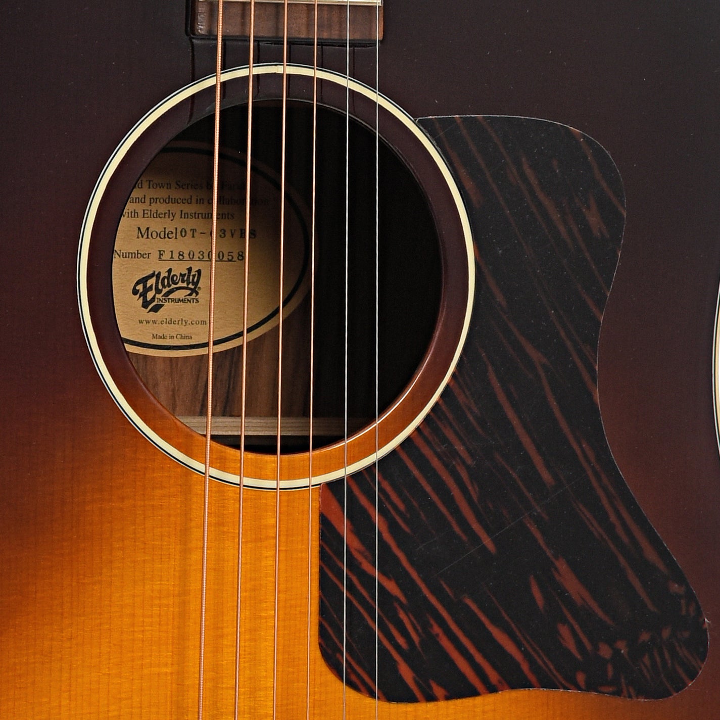 Sound hole of Farida Old Town Series OT-63 VBS