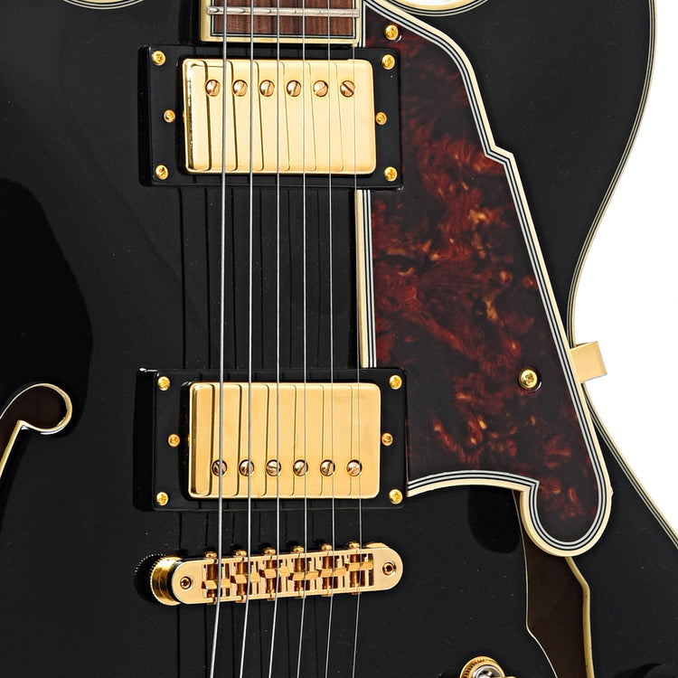 Bridge and pickups of D'Angelico EX DCTP Hollow Body 