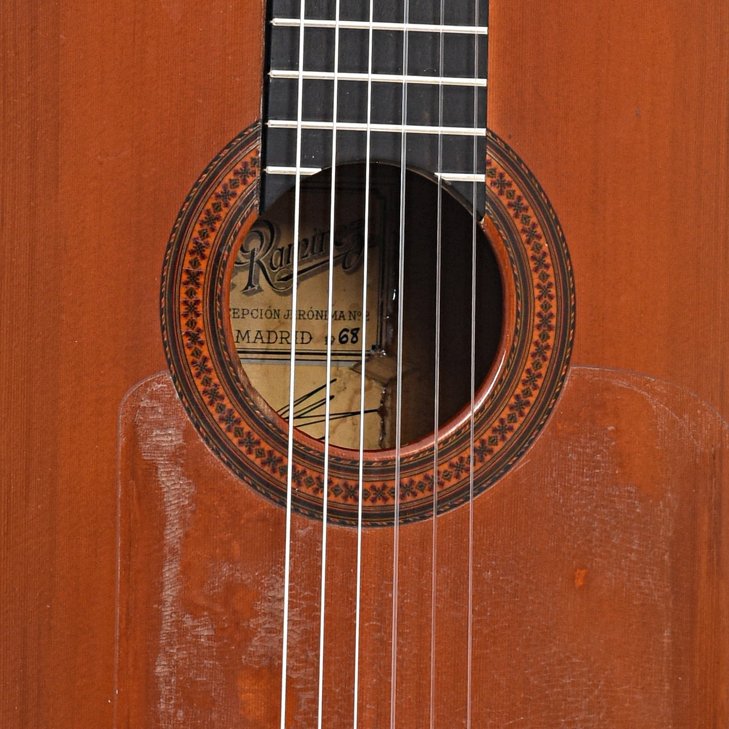 Soundhole of Ramirez Model 1A Classical 