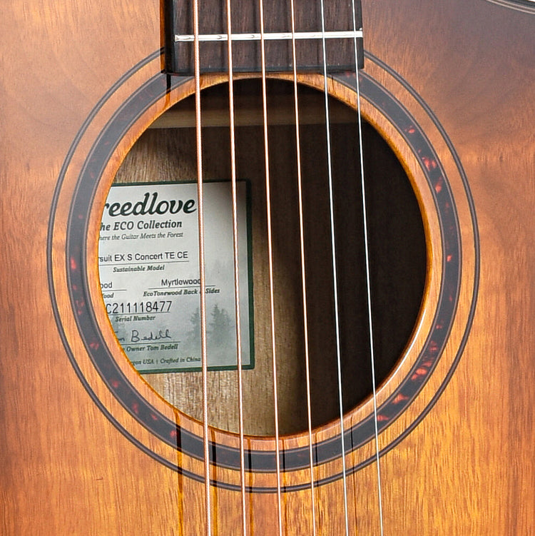 Image 5 of Breedlove Pursuit Exotic S Concert Tiger's Eye CE Myrtlewood-Myrtlewood Acoustic-Electric Guitar- SKU# BPEX-CTT : Product Type Flat-top Guitars : Elderly Instruments