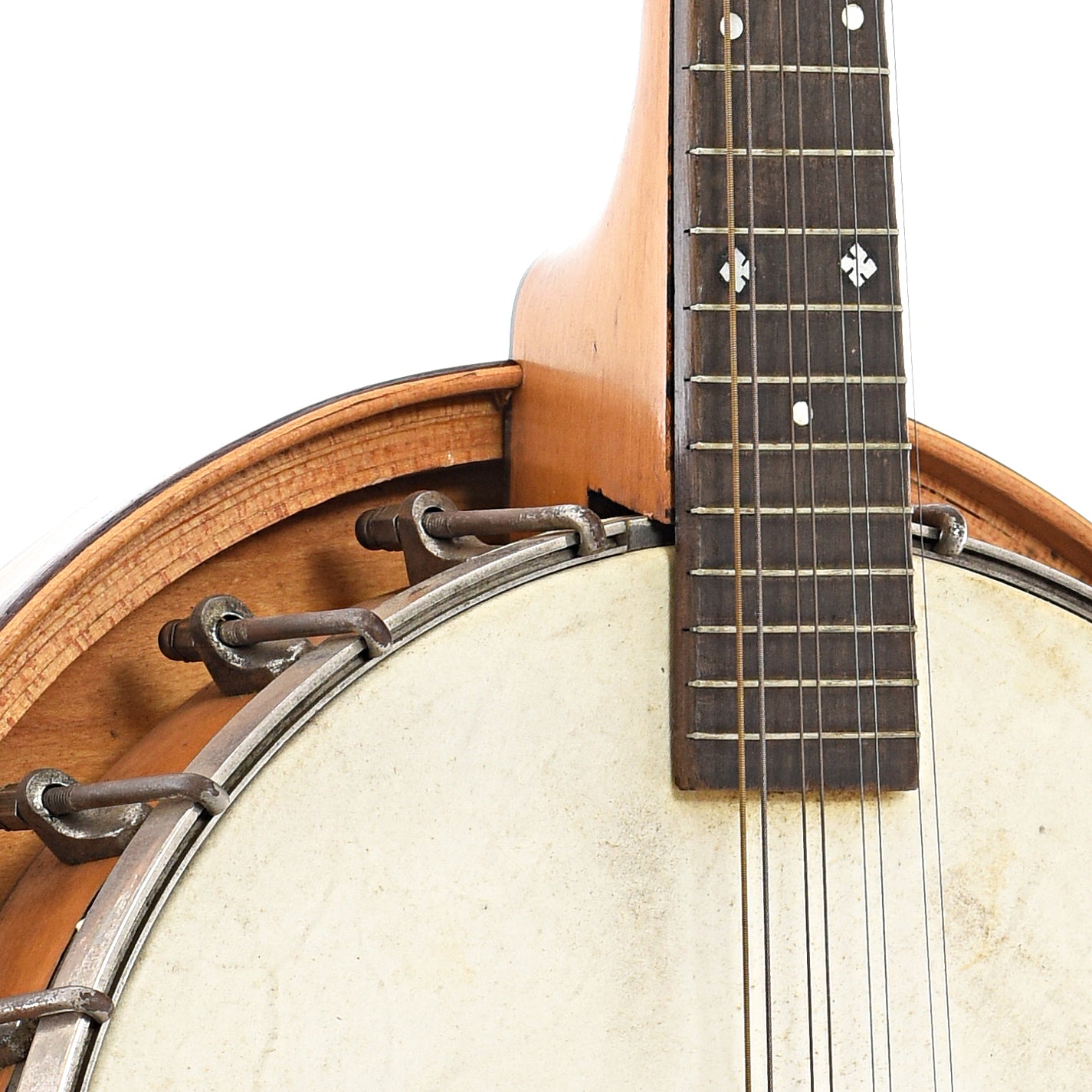 Front body and neck join of Rex (UNMARKED) Banjo-Mandolin 