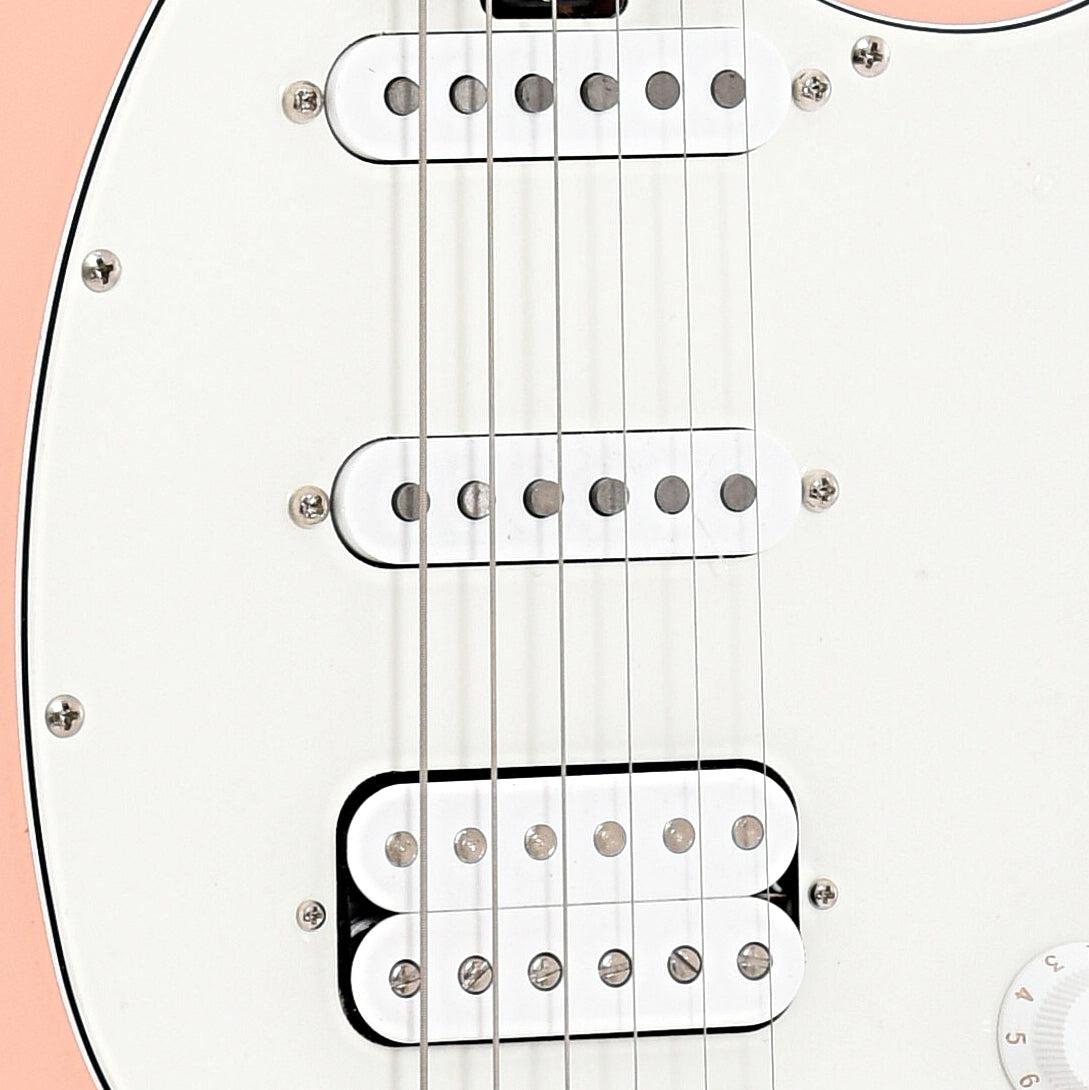 Image 5 of Sterling by Music Man Cutlass CT50HSS Electric Guitar Pueblo Pink Finish- SKU# CT50HSS-PB : Product Type Solid Body Electric Guitars : Elderly Instruments