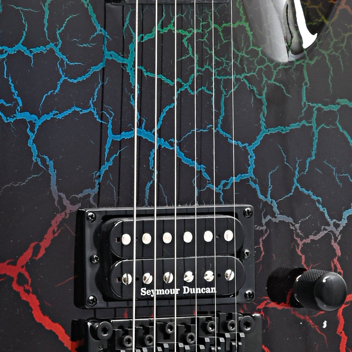 Pickups of ESP LTD M-1 Custom '87 Rainbow Crackle Electric Guitar
