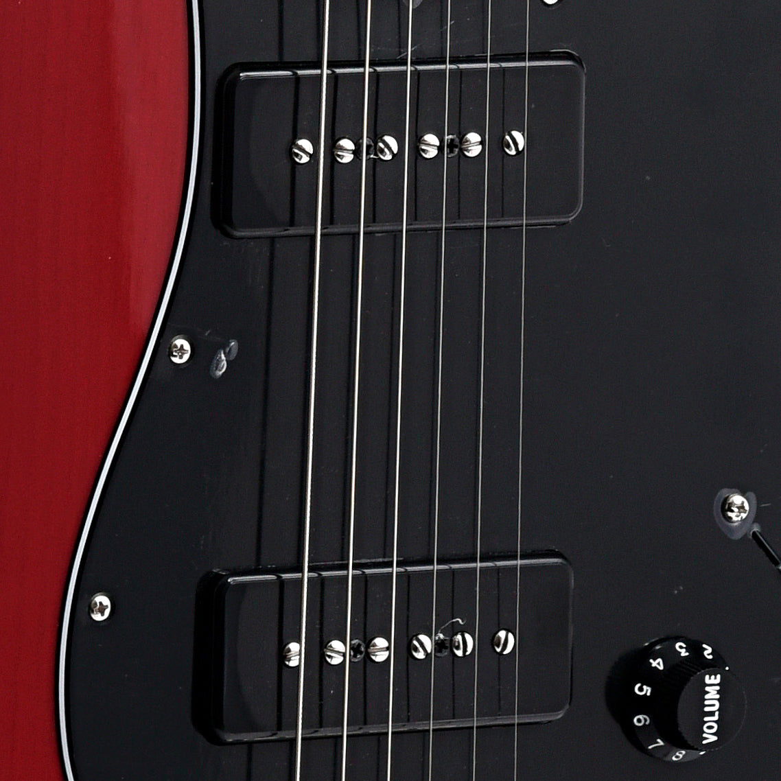 Pickups of Fender Noventa Stratocaster, Crimson Red Transparent