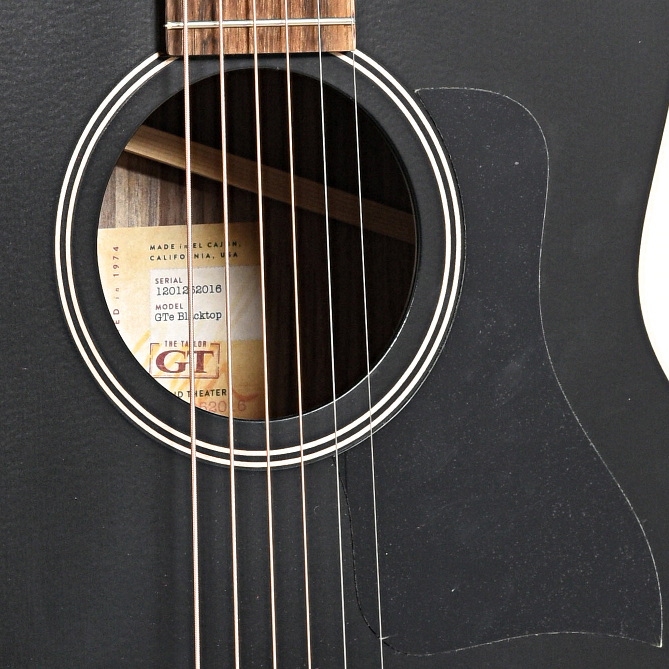 Image 5 of Taylor GTe Blacktop Acoustic/Electric Guitar- SKU# GTEBT : Product Type Flat-top Guitars : Elderly Instruments