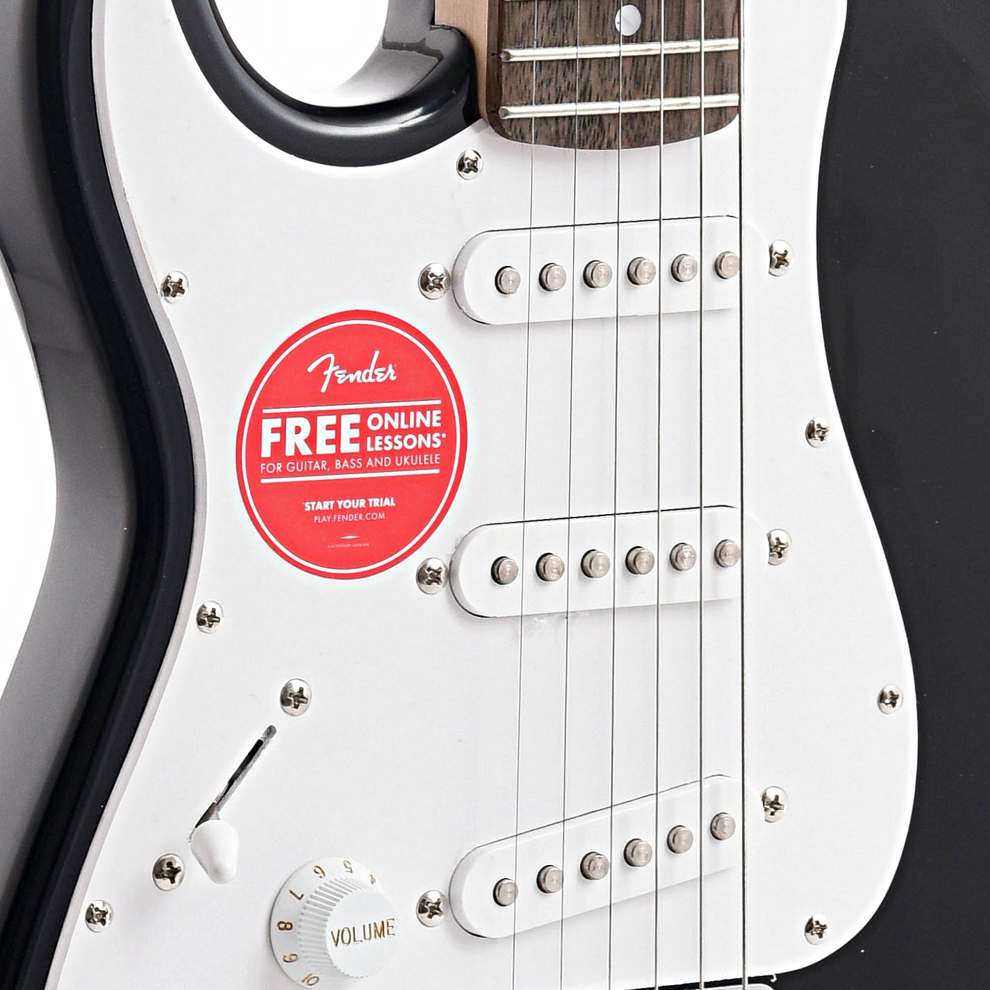Image 4 of Squier Mini Stratocaster, Left Handed, Black - SKU# SQM2L : Product Type Solid Body Electric Guitars : Elderly Instruments