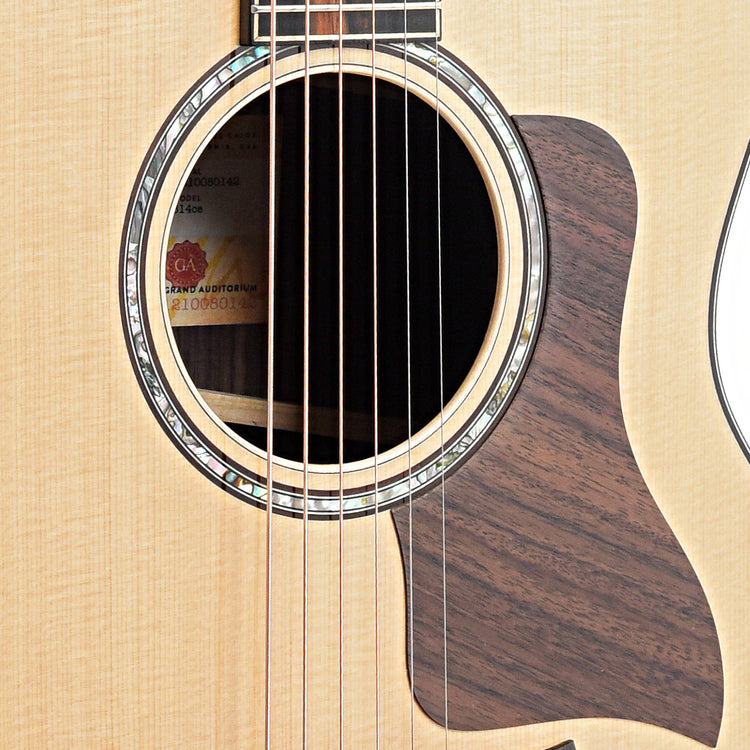 Soundhole and Pickguard of Taylor 814ce Acoustic Guitar 