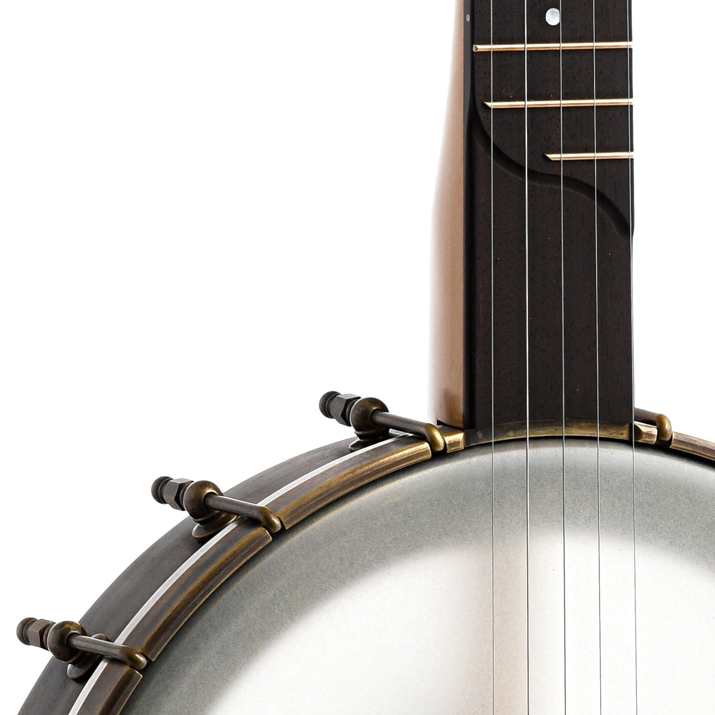 Image 4 of Rickard 12" Dobson Banjo with Spunover Rim & Case - SKU# RICKSPUN-MPL : Product Type Open Back Banjos : Elderly Instruments