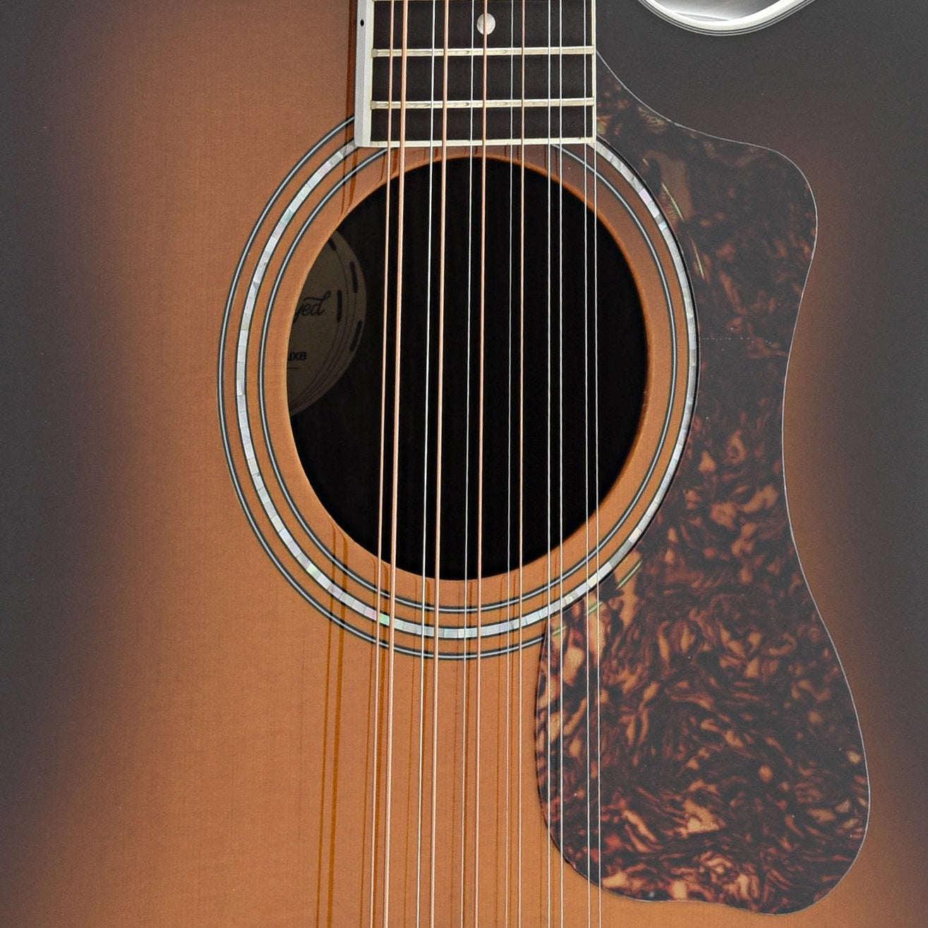 Image 4 of Guild Archback D-2612CE Deluxe 12-String Guitar, Antique Sunburst Finish - SKU# GWD2612CE : Product Type 12-String Guitars : Elderly Instruments