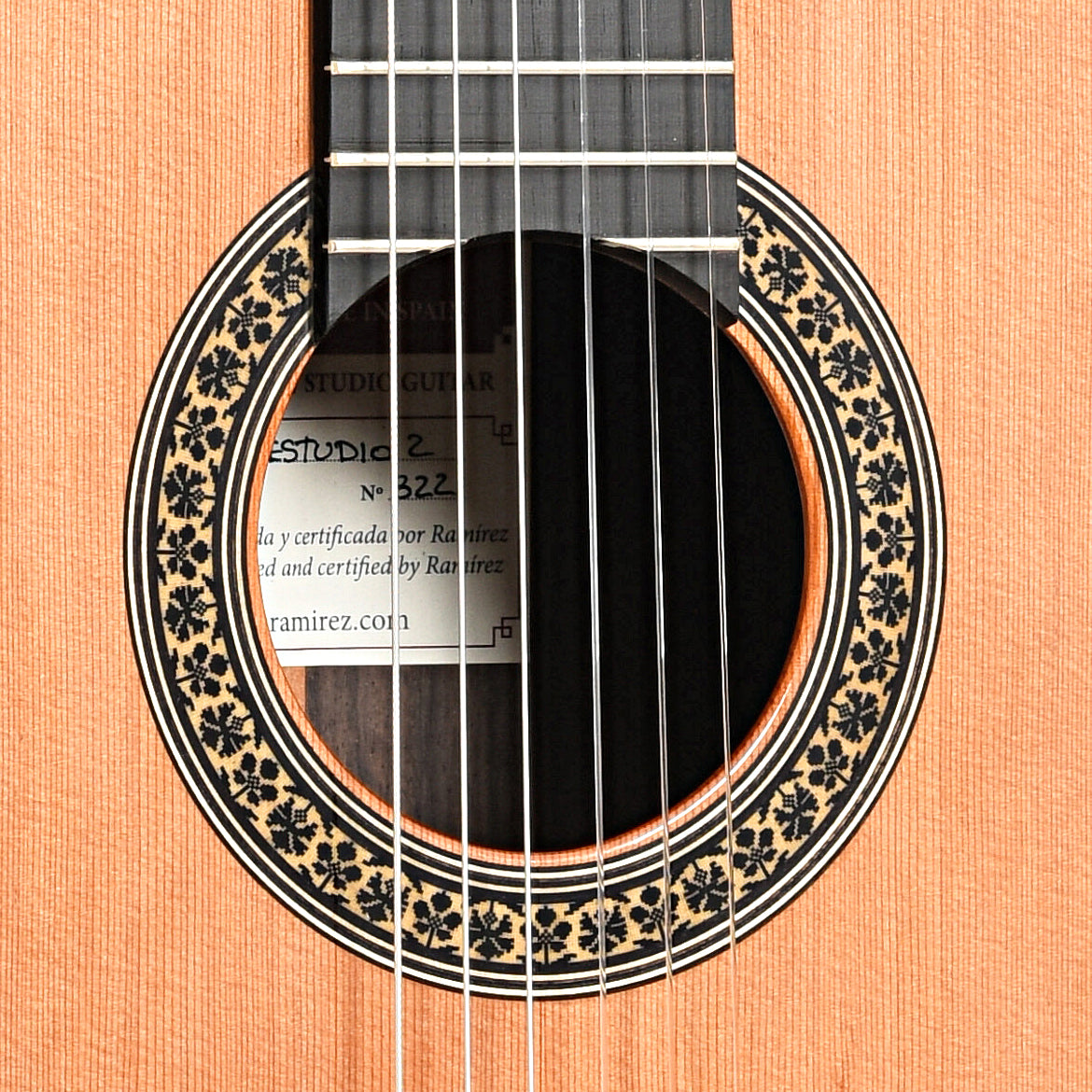 Image 6 of Jose Ramirez Studio 2 Classical Guitar and Case - SKU# RAMSTU2 : Product Type Classical & Flamenco Guitars : Elderly Instruments