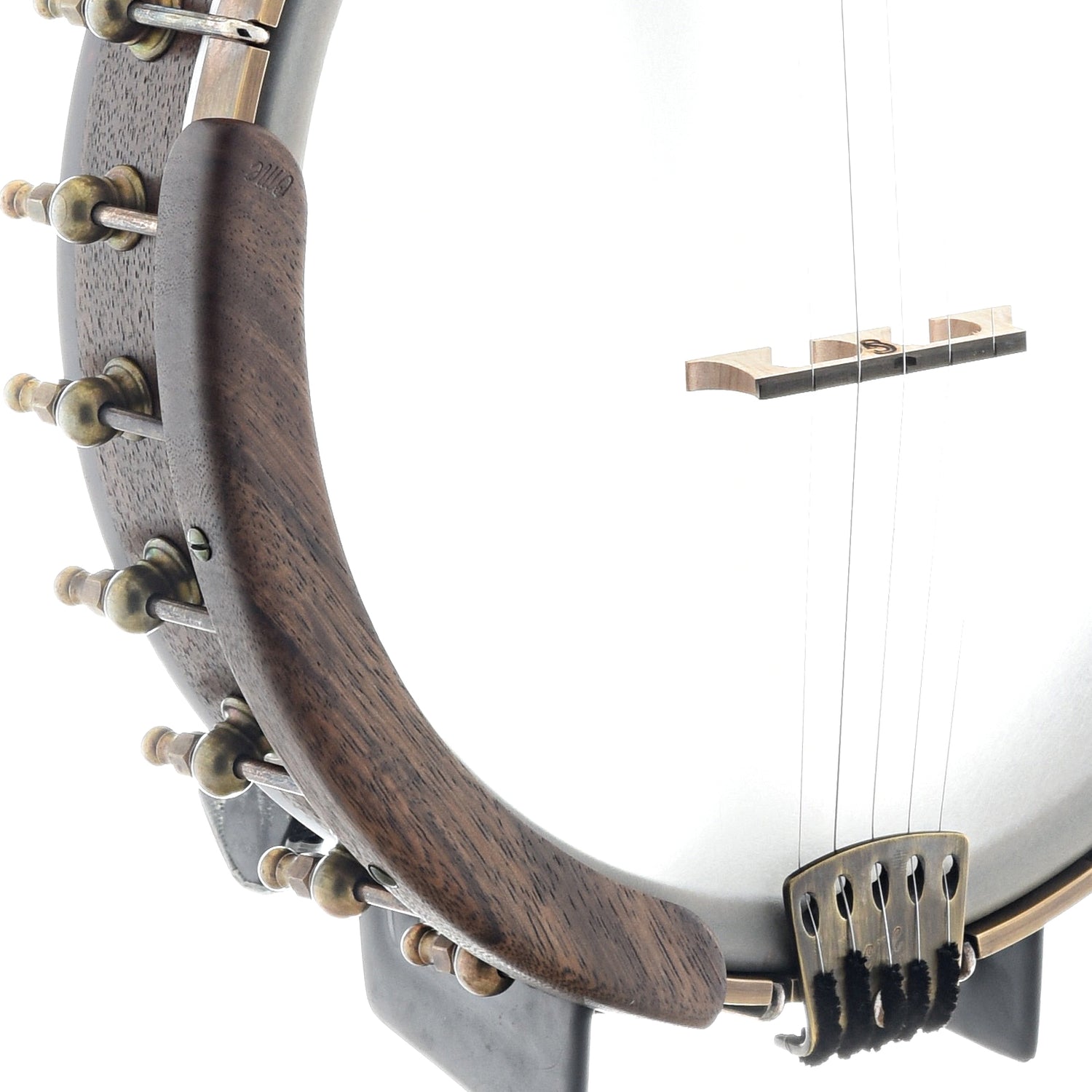 Image 4 of Ome Flora 11" Openback Banjo & Case, Walnut - SKU# FLORA-WAL11 : Product Type Open Back Banjos : Elderly Instruments