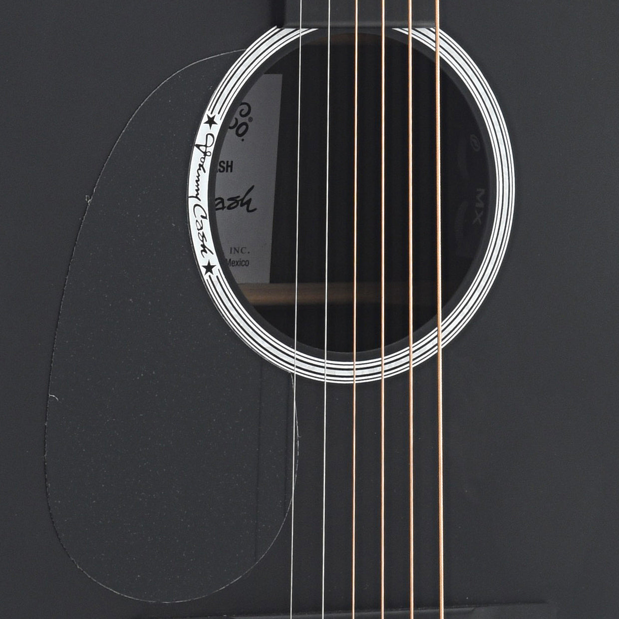 Image 4 of Martin DX Johnny Cash Lefthanded Guitar with Pickup & Gigbag - SKU# DXJCL : Product Type Flat-top Guitars : Elderly Instruments