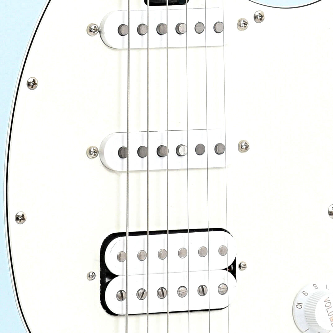 Image 5 of Sterling by Music Man Cutlass CT50HSS Electric Guitar, Daphne Blue Satin- SKU# CT50HSS-DB : Product Type Solid Body Electric Guitars : Elderly Instruments