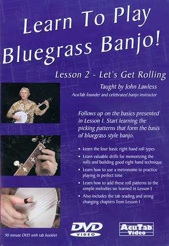Image 1 of DVD - Learn to Play Bluegrass Banjo! Lesson 2 - Let's Get Rolling - SKU# 405-DVD9 : Product Type Media : Elderly Instruments