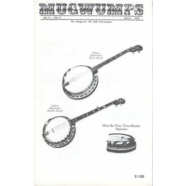 Image 1 of Mugwumps Magazine Vol. 3 No. 2 (March 1974) - SKU# 464-2 : Product Type Media : Elderly Instruments
