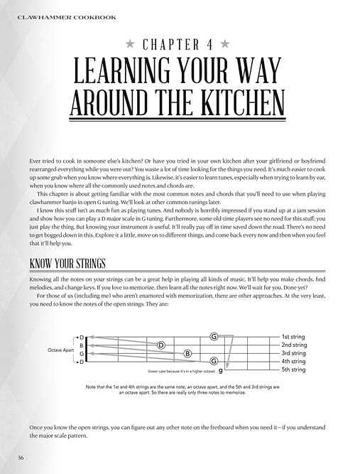 Image 3 of Clawhammer Cookbook - Tools, Techniques & Recipes for Playing Clawhammer Banjo - SKU# 49-118354 : Product Type Media : Elderly Instruments