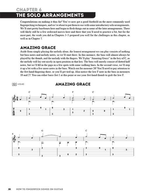 Image 4 of How to Fingerpick Songs On Guitar - Essential Patterns, Techniques & Arranging Concepts - SKU# 49-155364 : Product Type Media : Elderly Instruments