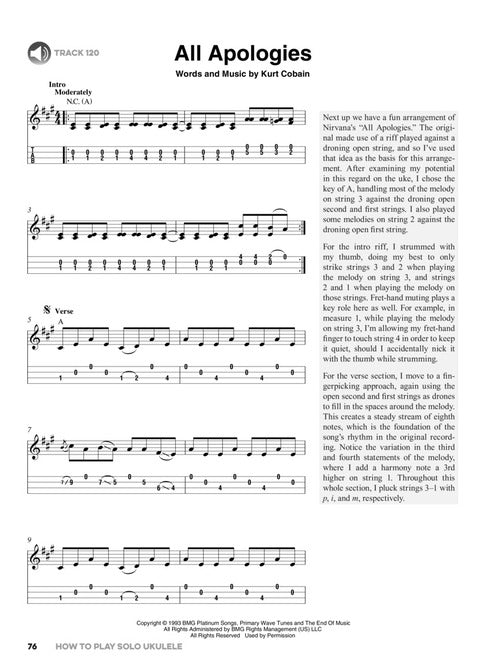 Image 5 of How to Play Solo Ukulele - A Comprehensive Guide to Arranging Songs for Solo Performance - SKU# 49-159809 : Product Type Media : Elderly Instruments