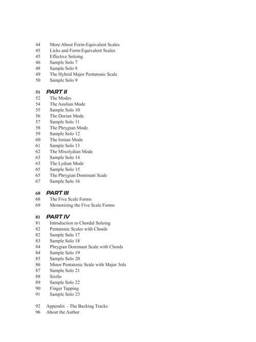 Image 3 of Guitar Soloing Basics - Techniques, Scales, Theory And Lots Of Licks - SKU# 49-201956 : Product Type Media : Elderly Instruments