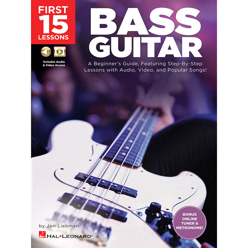 Image 1 of First 15 Lessons - Bass Guitar - SKU# 49-244590 : Product Type Media : Elderly Instruments