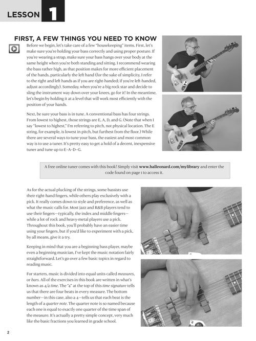 Image 3 of First 15 Lessons - Bass Guitar - SKU# 49-244590 : Product Type Media : Elderly Instruments