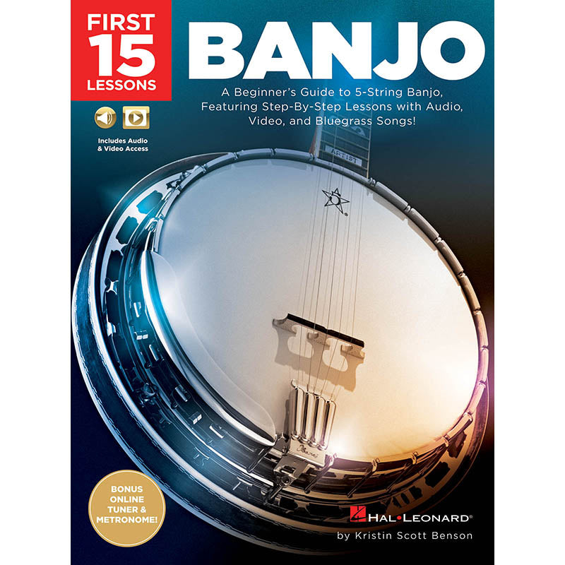 Image 1 of First 15 Lessons – Banjo - SKU# 49-244649 : Product Type Media : Elderly Instruments