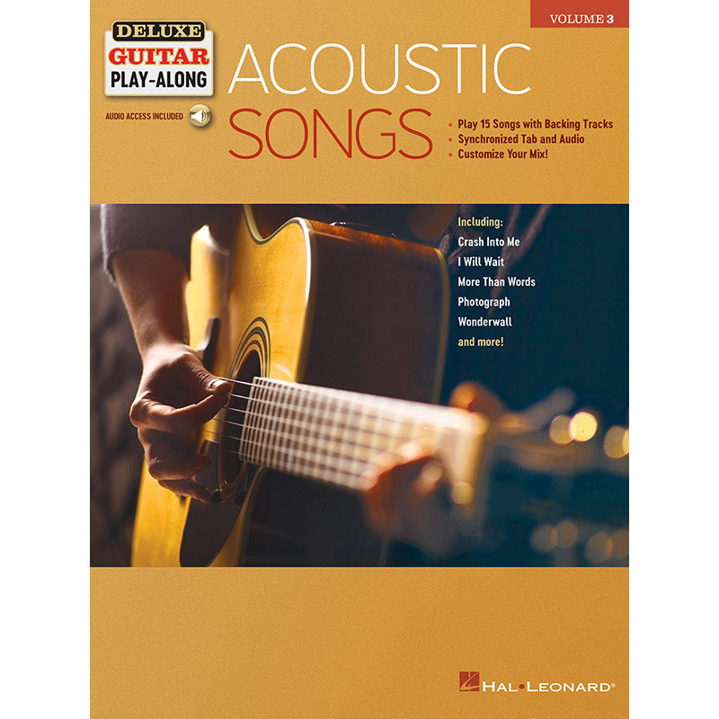 Image 1 of Acoustic Songs - Deluxe Guitar Play-Along Vol. 3 - SKU# 49-244709 : Product Type Media : Elderly Instruments
